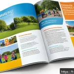 레저산업 실무 매뉴얼 작성법 - A professional training manual cover design for the leisure sector, featuring a clean and modern lay...